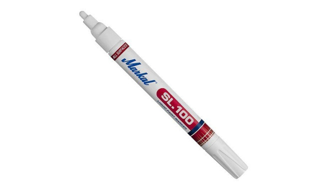 Markal SL100 paint marker – 3 mm medium bullet tip, white, xylene-free, fast-drying, weather- and UV