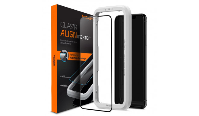 Spigen tempered glass ALM Glass FC for iPhone 13 / 13 PRO / 14 / 16E 6,1" black