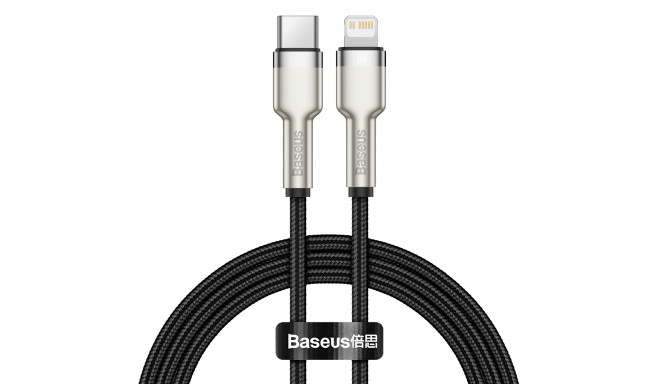 Baseus cable Cafule Metal PD USB-C - Lightning 1,0 m black 20W