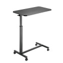 Mobile, height adjustable overbed table                                                             