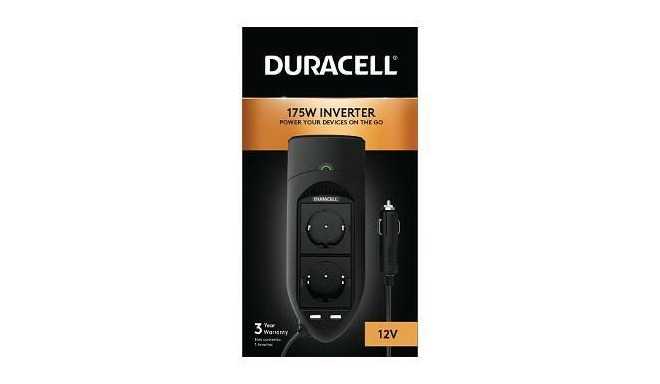 DRINV15-EU Duracell 175W Twin EU Socket Inverter