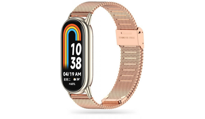 Tech-Protect kellarihm MilaneseBand Xiaomi Smart Band 8, rose gold