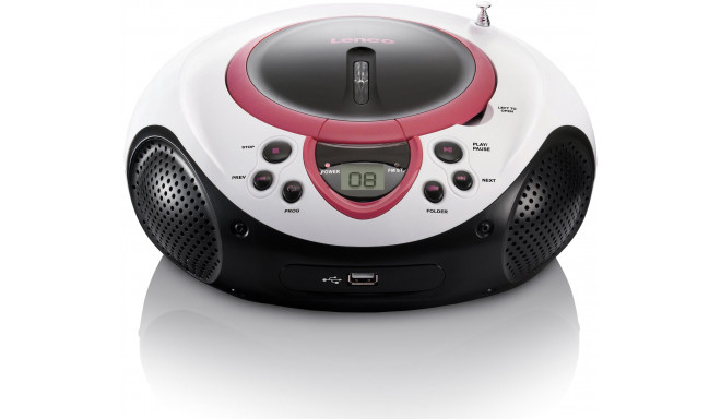 Lenco radio/CD player SCD-38 USB, pink