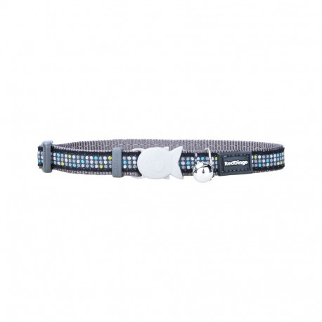 Cat Collar Red Dingo Modern on Cool 20-32 cm Grey