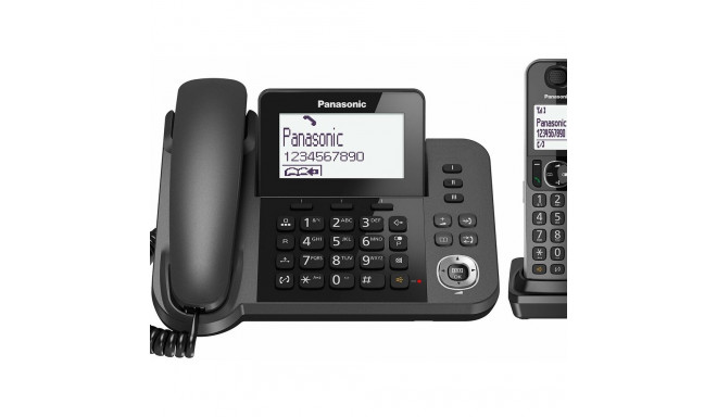 Landline Telephone Panasonic KX-TGF310 White Black Grey