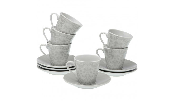 6 Piece Coffee Cup Set Versa Damasco Porcelain