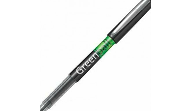 Liquid ink pen Pilot Green-Ball Black 0,35 mm (10 Units)