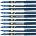 Liquid ink pen Pilot V-7 Hi-Tecpoint Blue 0,5 mm (12 Units)