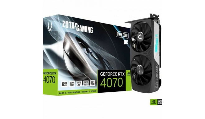 ZOTAC videokaart GeForce RTX 4070 Twin Edge OC GeForce RTX 4070 12GB GDDR6X