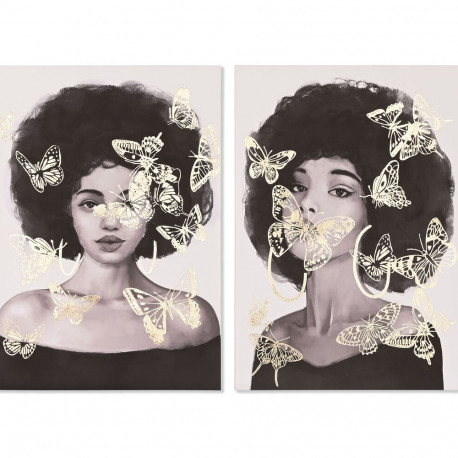 Kangas Home ESPRIT Mänd Kangas 70 x 3,7 x 100 cm