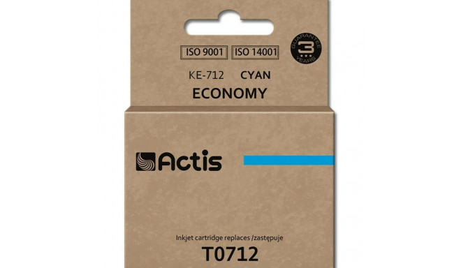 Original Ink Cartridge Actis KE-712 Cyan