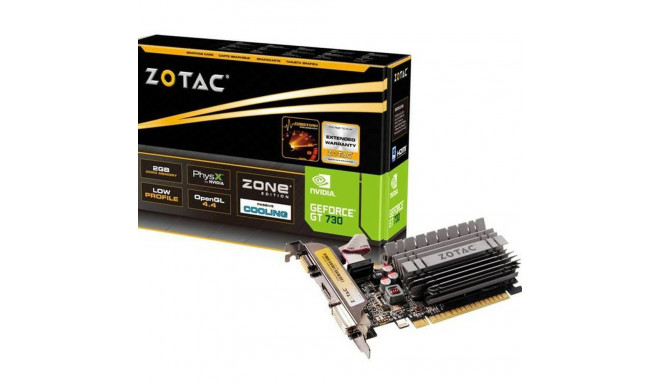 ZOTAC videokaart ZT-71113-20L NVIDIA GeForce GT 730 GDDR3