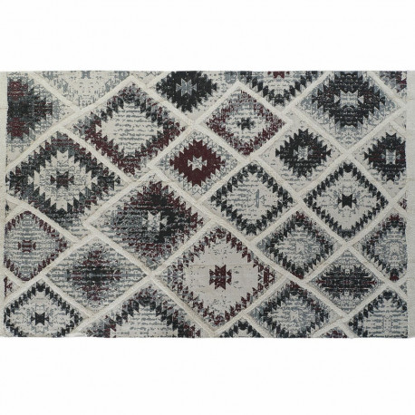 Carpet DKD Home Decor White Red Cotton (200 x 290 x 1 cm)