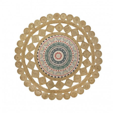 Carpet DKD Home Decor Brown Multicolour (200 x 200 x 0,75 cm)