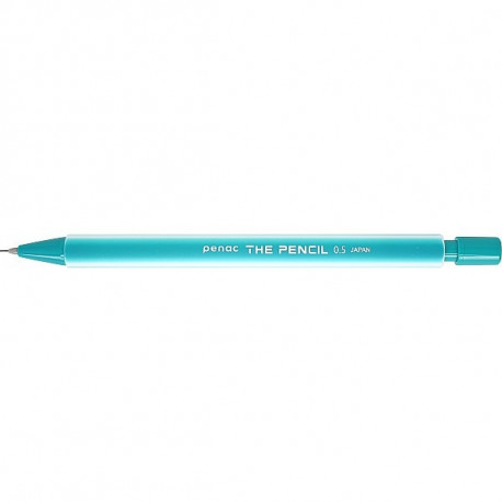 Mehaaniline pliiats Penac The Pencil 0,5mm, kummise pinnaga, roheline
