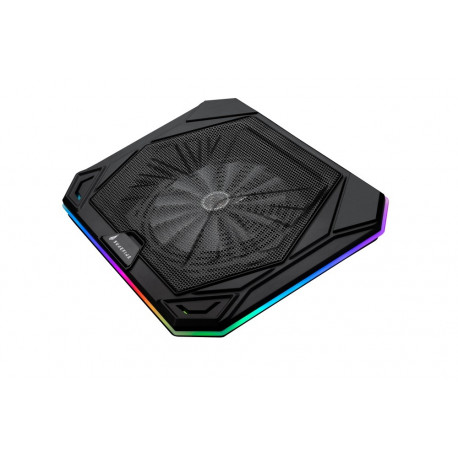 Sülearvuti jahutusalus SureFire Bora X1, kuni 17", 200mm ventilaator, USB-toide, RGB LED valgustus,