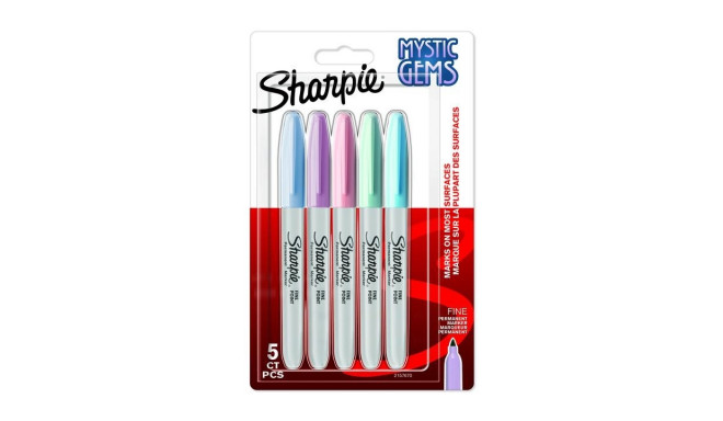 Marker permanent Sharpie Mystic Gems, 5 värvi, F