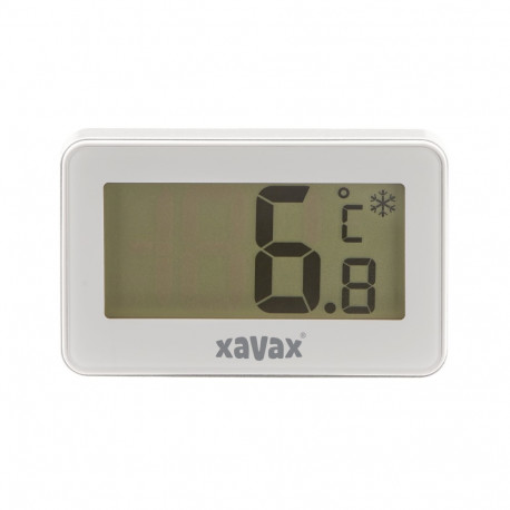 Termomeeter külmikusse/sügavkülma Xavax digitaalne, mõõtepiirkond -30C kuni +50C, samm 0.1C, valge,