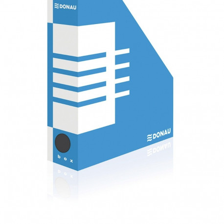 Dokumendikast A4, laius 80mm, püstine, kartong, sinine, Donau