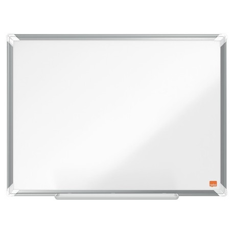 Valgetahvel NOBO Premium Plus Enamel 600x450mm, Magnetic, nurkadest kinnitatav/ al.raam