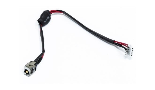 Power jack with cable, TOSHIBA Satellite A500, L455, L455D, L455D, L555, L555D Series