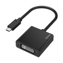 Adapter - üleminek Hama USB-C pistik - DVI pesa, Ultra HD 4K 4096x2160, (USB-C Thunderbolt3/4 kompat