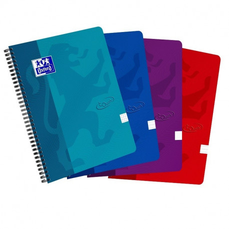 Kaustik A5+ jooneline 70lehte TOUCH OXFORD SCHOOL sinised kaaned