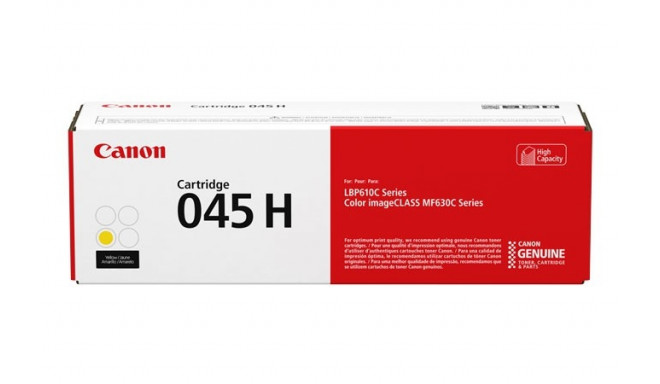 Canon tooner 045H 2200lk LBP611Cn/LBP612Cdw/LBP613Cdw/MF631Cn/MF632Cdw/MF633Cdw, kollane