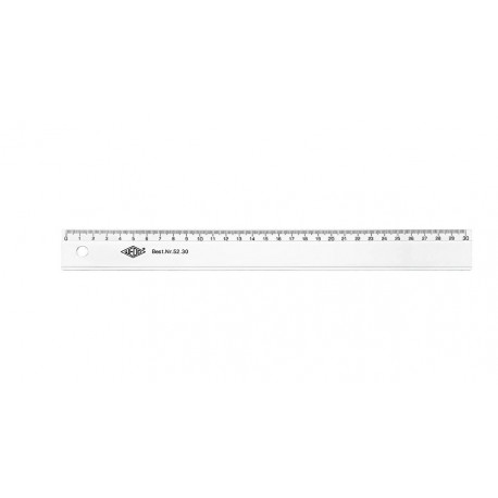 Joonlaud 30 cm Wedo läbipaistev