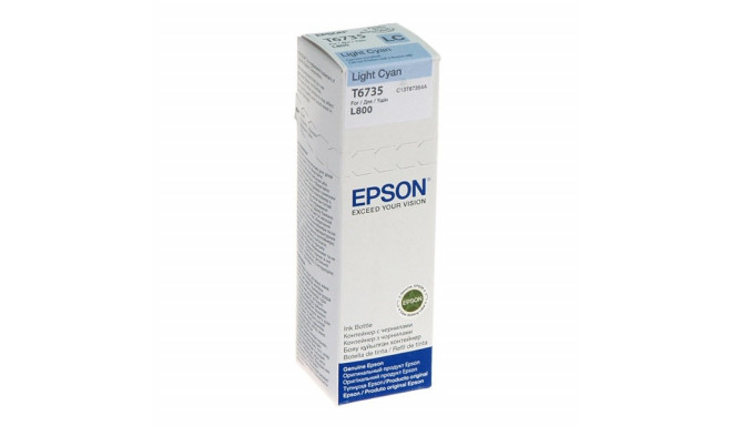 Epson tint T6735 70ml L800/L805/L810/L850/L1800, hele tsüaan
