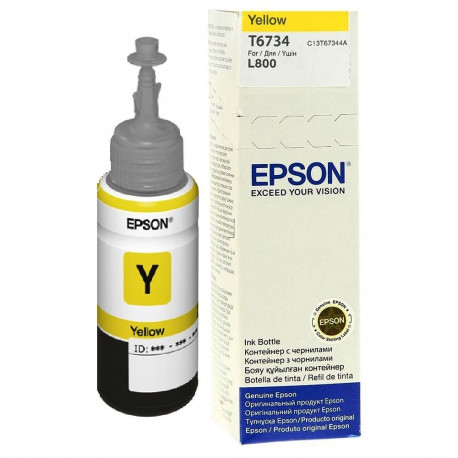 Tint Epson T6734 Kollane (tindi mahuti 70ml)- L800/L805/L810/L850/L1800