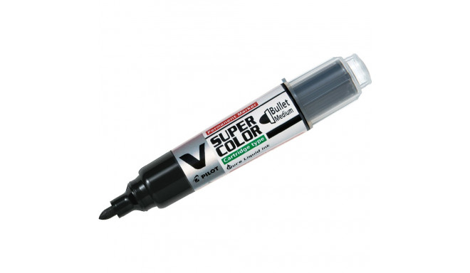 Marker Pilot V Super Color PERMANENT 1,4- 1,8 mm ümar ots, must, BeGreen 92%