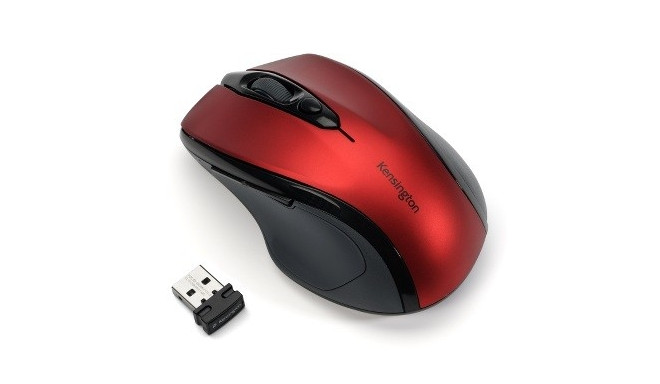 Hiir Kensington Pro Fit Mid-Size Wireless Mouse, Red/punane, 2xAAA