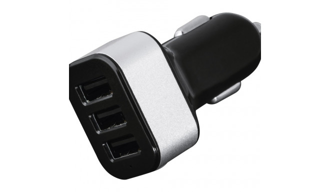 Autolaadija Hama USB Car Charger, 4.4A 22W 3xUSB-pesa