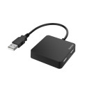 USB-Hub 2.0 Hama 4 porti, must, USB-toide, kuni 480Mbps, Windows 10/8/7 ja Mac OS 10.8 või uuem