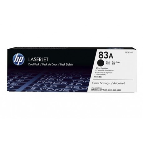 HP toner CF283A Dual Pack 2x1500pgs LaserJet Pro M201/MFP M125/MFP M127/MFP M225, black