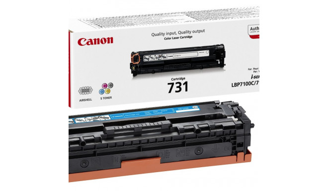 Tooner Canon 731Cyan 1500lk@5% LBP-7100cn/LBP-7110cw/MF6680DN, MF8230Cn, MF8280Cw, MF628CW, MF623CN