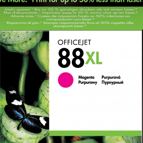 HP ink cartridge c9392a No88XL 17ml 1980pgs@5%, magenta