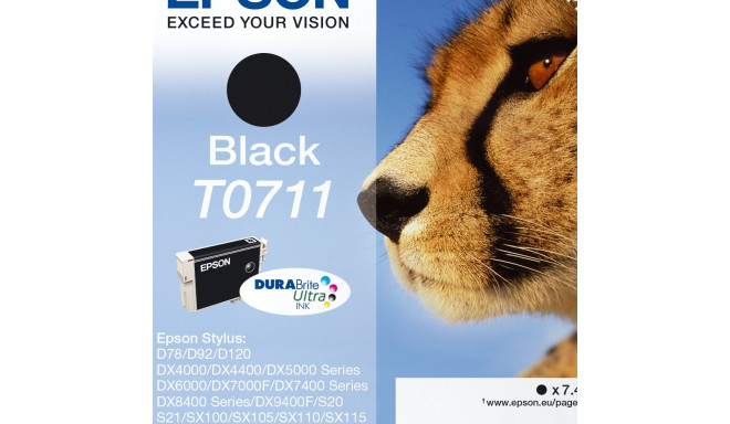 Tint Epson T0711 Black 7,4ml D78 DX4000/DX4050 DX5000/DX5050 DX6000/DX6050 DX7000F SX200/SX400