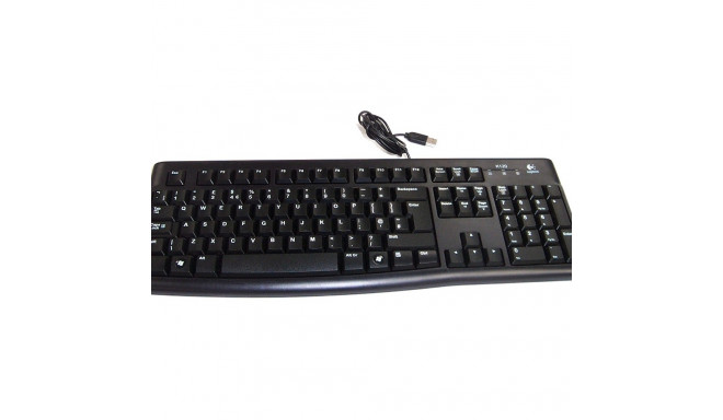 Logitech klaviatuur K120 EST, must