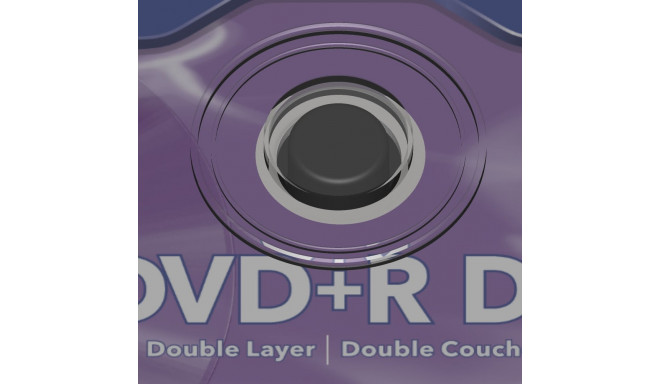 DVD+R Verbatim 8,5GB Double Layer 240min 8x, Cake 10 (10 tk tornis) Matt Silver, AZO recording layer