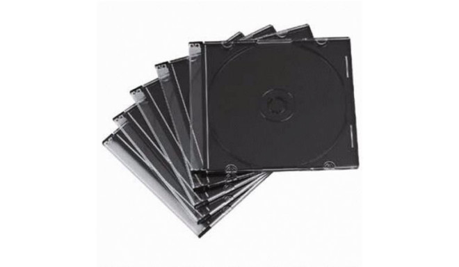 CD-karp õhuke ühele must Hama, pakk (25 CD-karpi pakis)