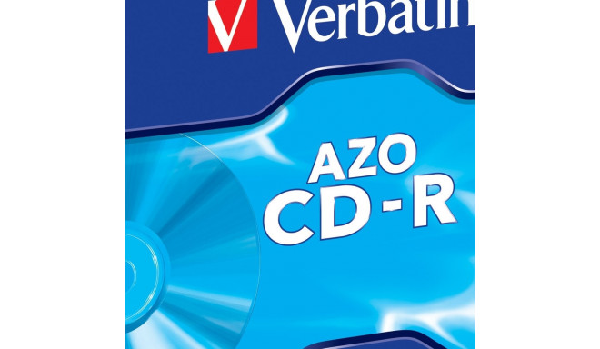 CD-R Verbatim 700MB 80min 52x Jewel DataLifePlus, Super AZO Protection, 1 toorik tavakarbis