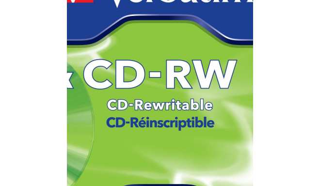 CD-RW Verbatim 700MB 80min 12x Jewel, HighSpeed, SERL Protection, 1 toorik tavakarbis