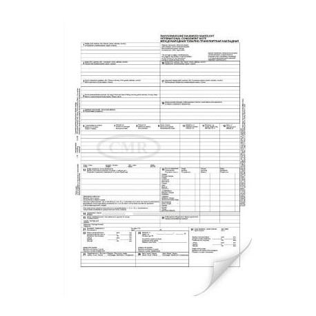 CMR -kaubaveo saateleht-  isekopeeruv raamat, (eest-,inglis-,venekeelne),100 lehte, Sulemees