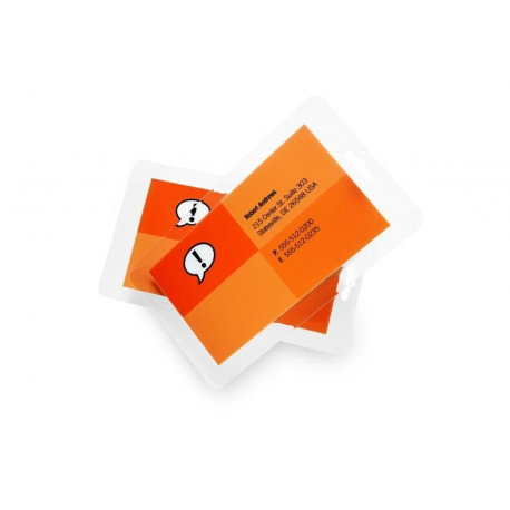 Lamineerimiskile 64x108mm 125mic, 100 kile pakis, GBC Luggage Tag Pouches Gloss