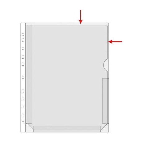 Kiletasku känguru F-tasku A4 kollane, PVC, Prolexplast köidetav