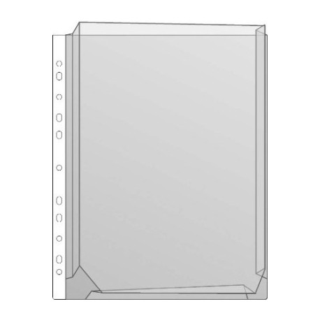 Kiletasku känguru U-tasku A4 köidetav,0,18mm PVC,Prolexplast