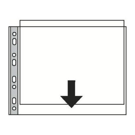 Kiletasku U-tasku  A3 köidetav 80my,horisont/august,lühike külg,Esselte,50tk/kompl.