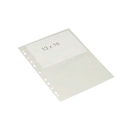 Kiletasku fotodele A4, köidetav, läikiv, 100 mic, 2 taskut 13x18 cm, 10 tk. pakis, Bantex